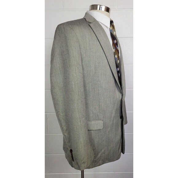 Ralph Lauren‎ Mens Gray Rayon Blend Sport Coat Jacket 48L - Picture 3 of 10